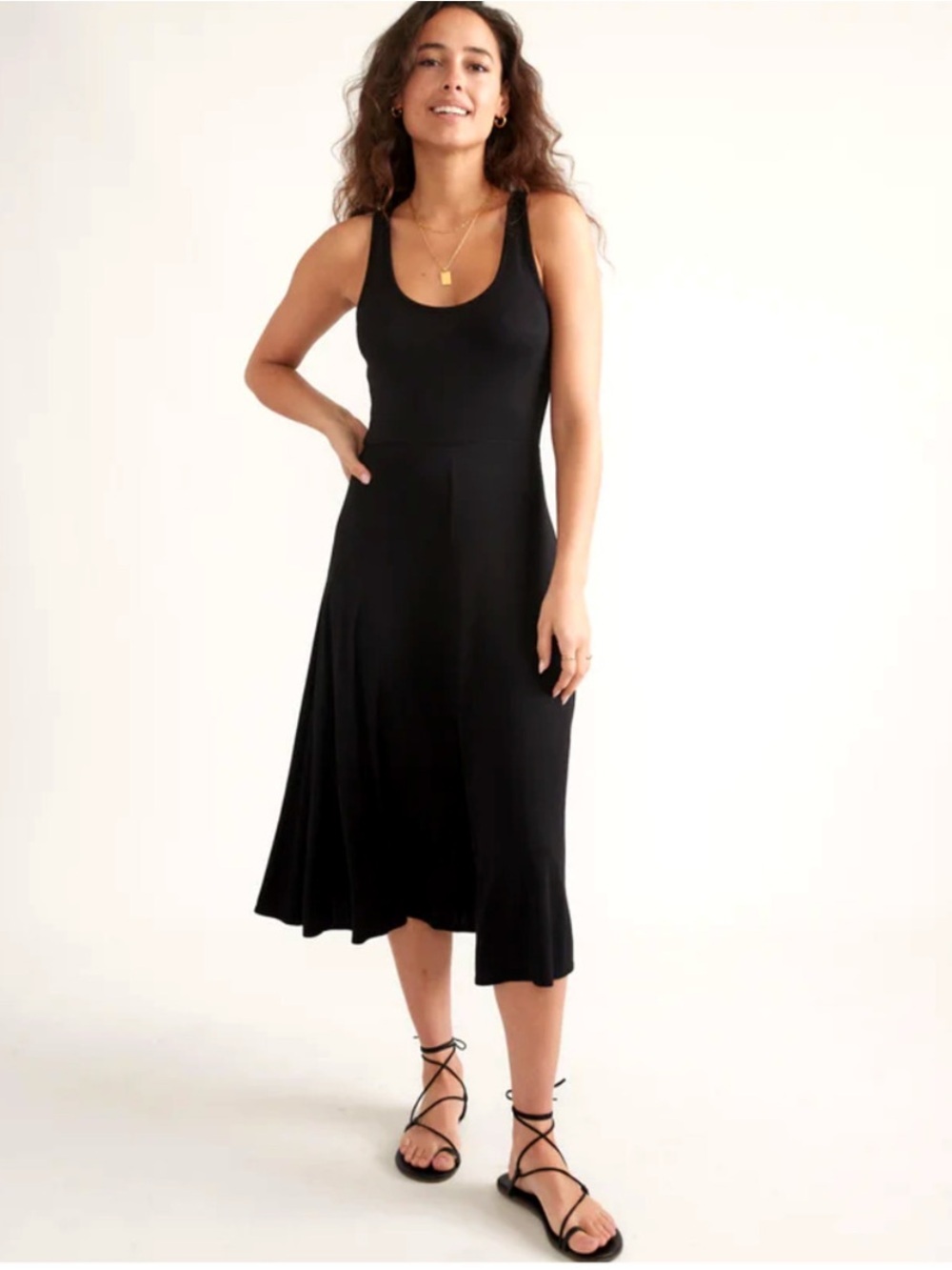 NWT Marine Layer Lexi Rib Fit and Flare Midi Dress Size Large